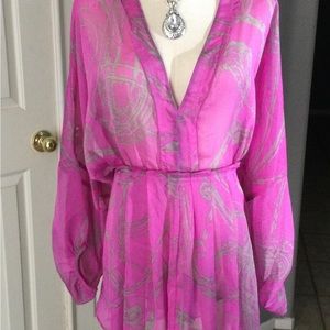 Lane Bryant Hot Pink Tunic 18/20